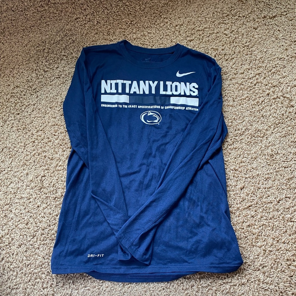 Nike Long Sleeve Penn State Nittany Lions Tshirt S